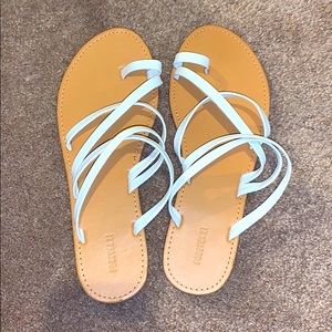 Forever 21 white strapped sandals